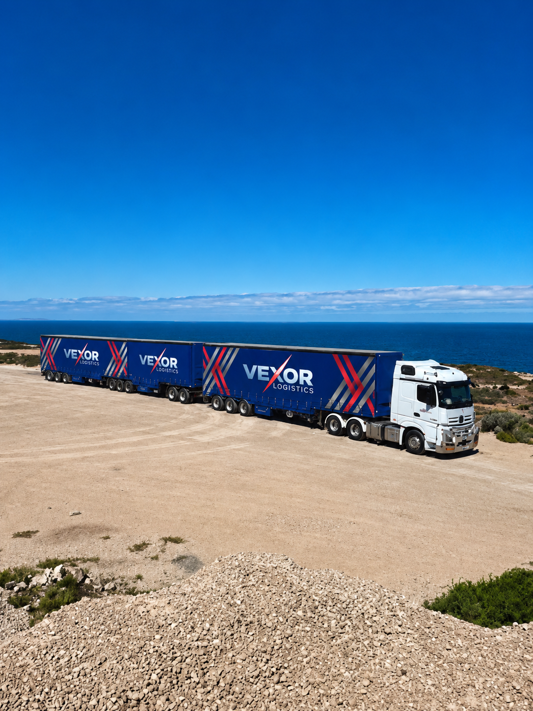 Vexor Logistics B-double truck configured for national interstate freight