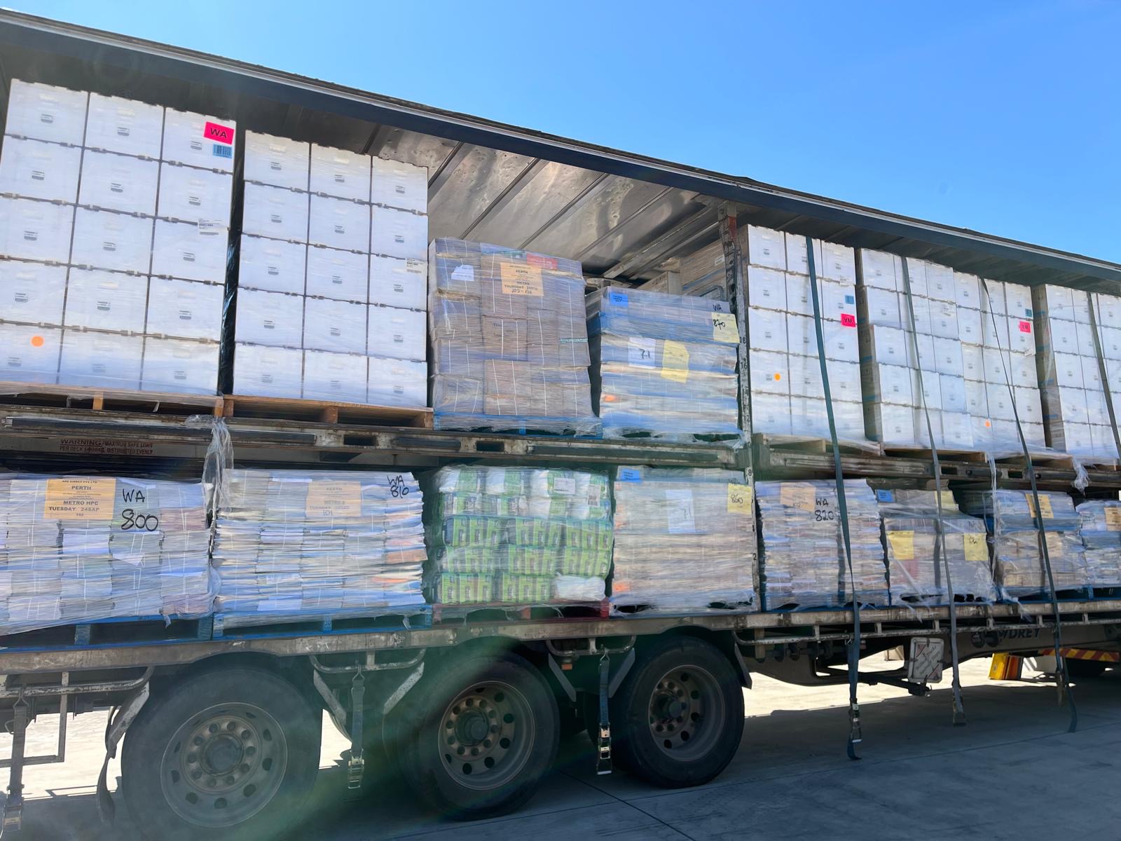 A well-utilised Vexor trailer making the most of every metre of available space